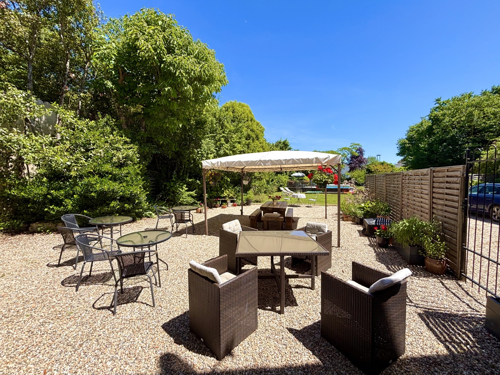 The terrace